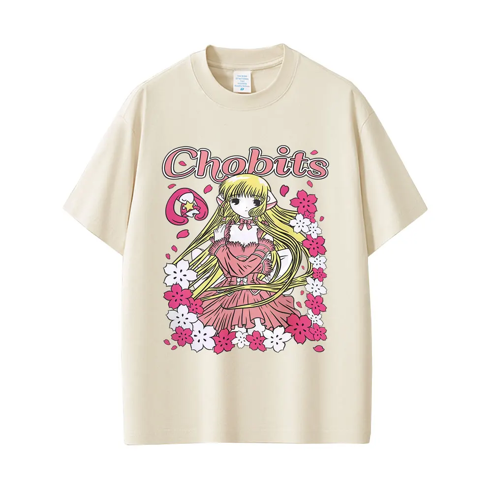 

Japanese Anime Chobits Chi Graphic T-shirt Men Women Casual Cotton Vintage Tee Shirt Unisex Kawaii Cartoon Oversized T Shirts