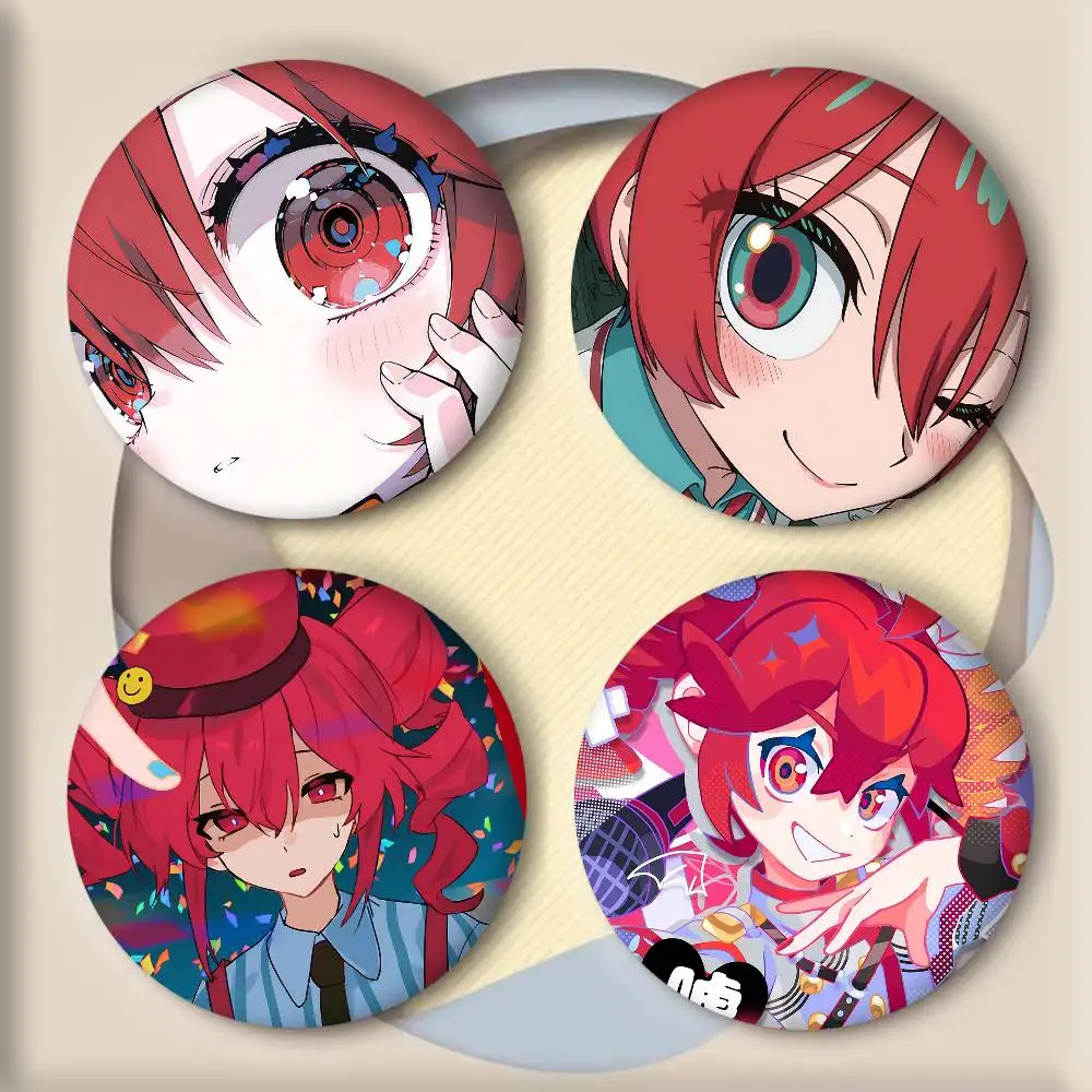 Creative Virtual Singer Anime K-Kasane T-Teto Manga Badges DIY Backpack Clothing Accessories Jewelry Pins