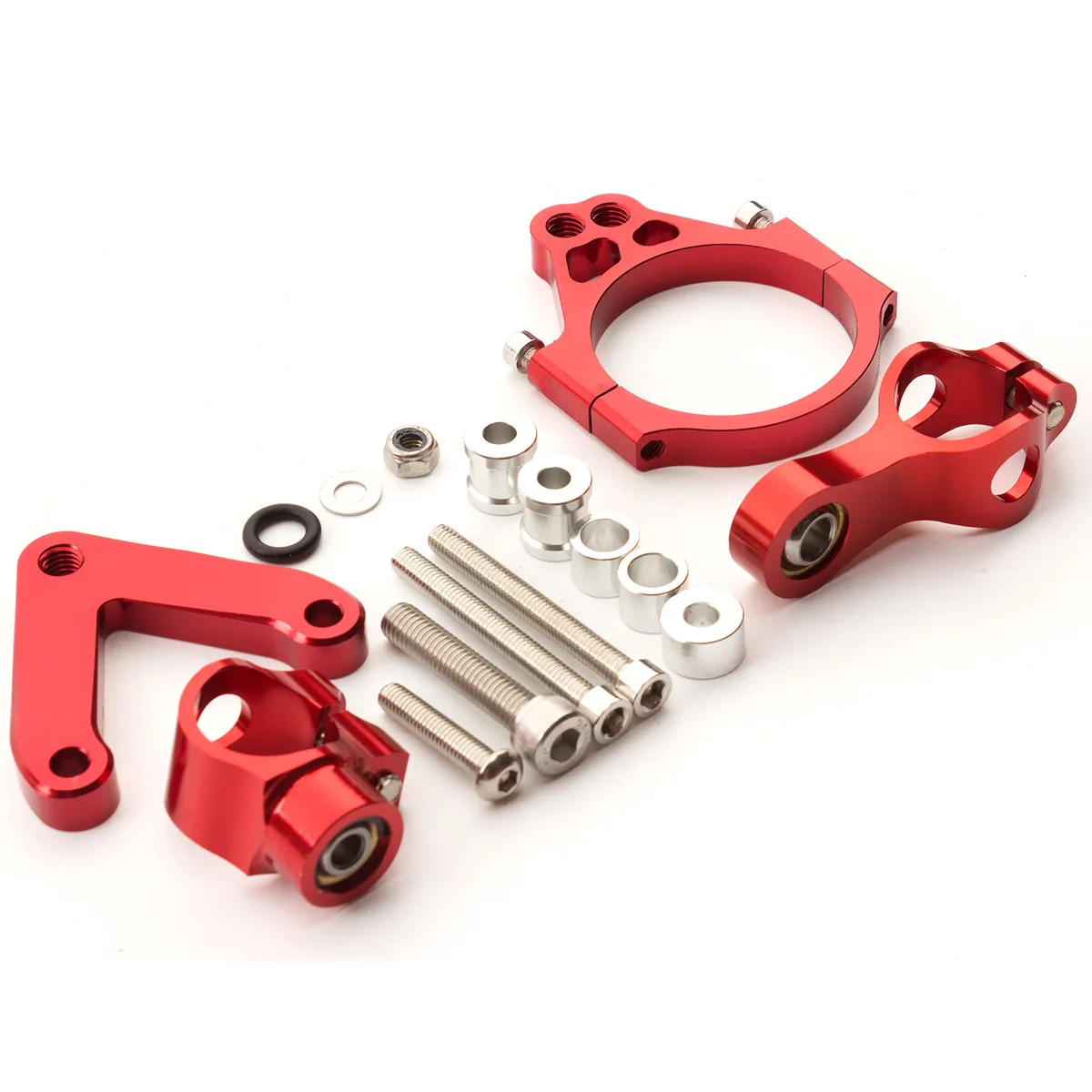 For DUCATI  848 2008-2012 CNC Motorcycle Stabilizer Damper Steering Mount Mounting Bracket Holder Support Kit Set