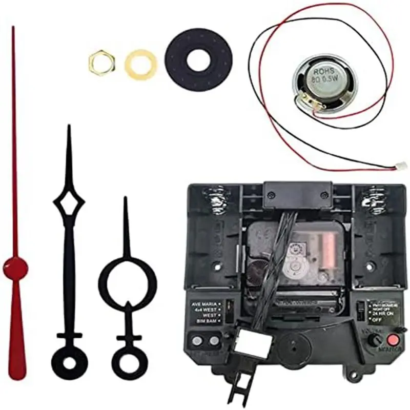 A77K Quartz Pendulum Clock Movement, with Mobile Phoneaccessories Parts Repair Tool to Make Long Accessories for Repair