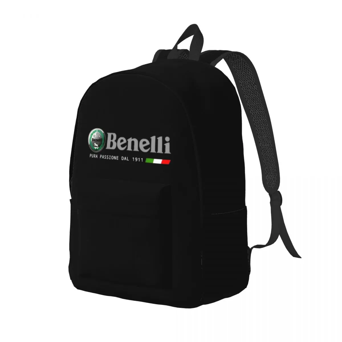 Motocicleta Benellis Mochila para Homens e Mulheres, Sacos de Lona Laptop, Durável, Ensino Médio, Caminhadas, Viagem, Mochila Motor Lover, Moda