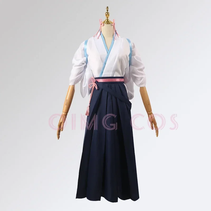 Genshin Impact Kamisato Ayaka Cosplay Kendo uniform Costume Jacquard Fabric Uniform Halloween Costumes  Frostflake Heron