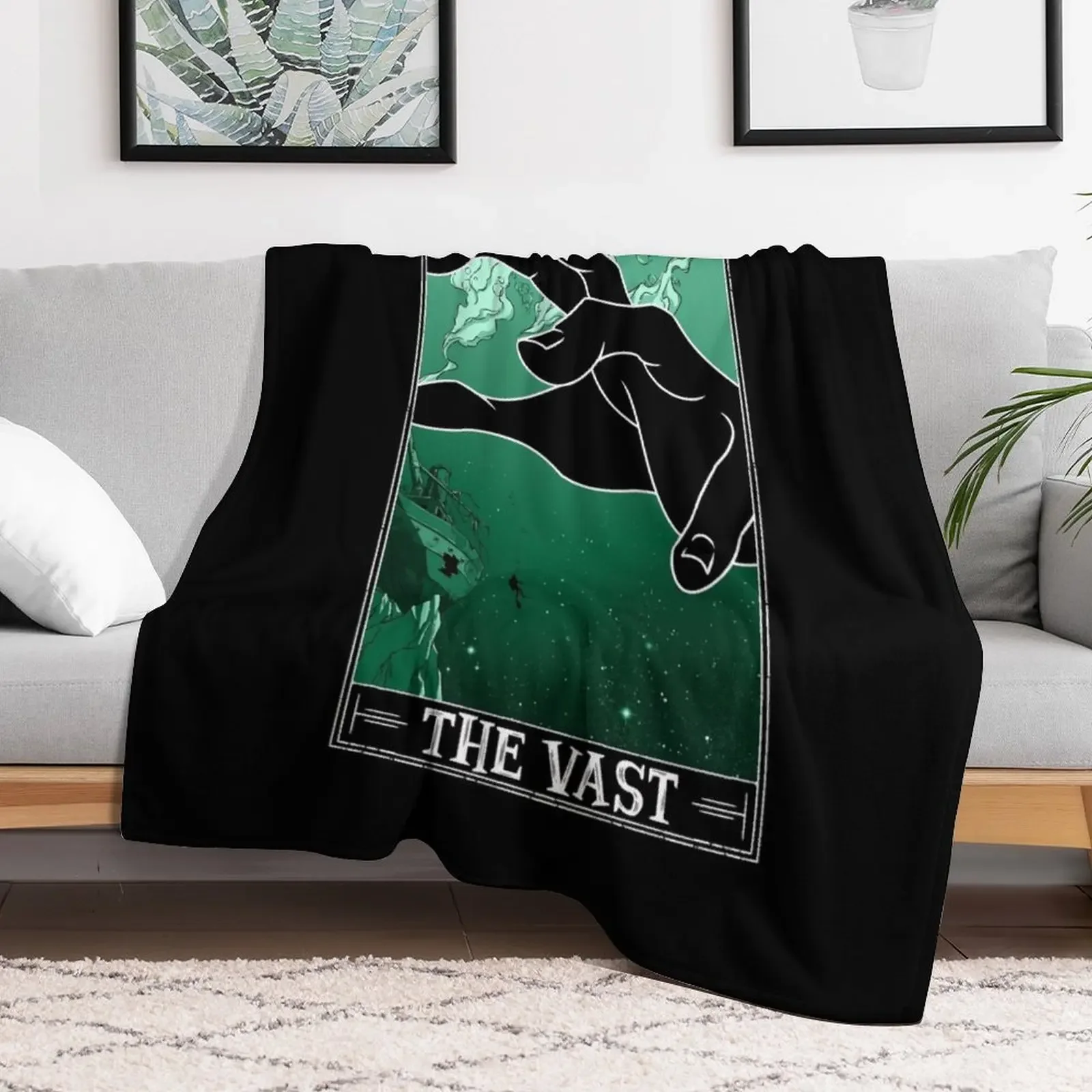 The Vast Tarotesque - (Dark) Throw Blanket Air Conditioner Soft Blanket for Office Home