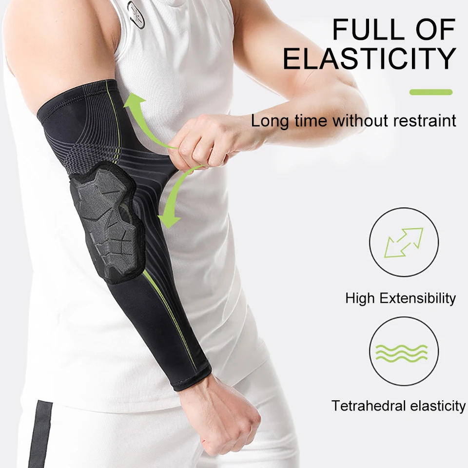 NOFOXO 1PCS Elbow Braces Arm Sleeves Compression  Arm Support Non-Slip Breathable Tennis Football Baseball Elbow Men Women view 3