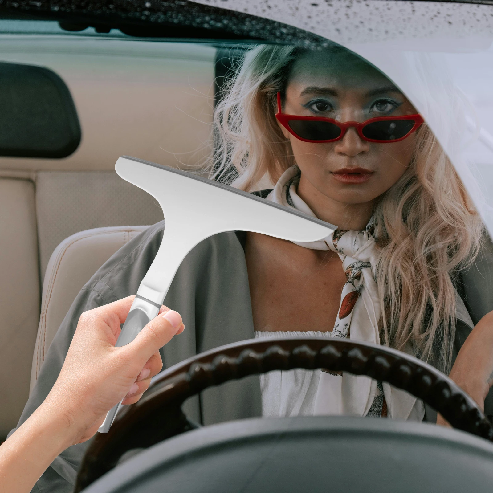 

Glass Scraper Cleaner Squeegee for Door Window Windshield Car Auto Household Shower Glass Surface Cleaning Tool Bathroom