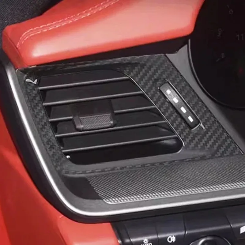 

Car Side Air Outlet Cover Real Dry Carbon Fiber Decorative Car Interior Suitable For Porsche 911 992 2019-2022
