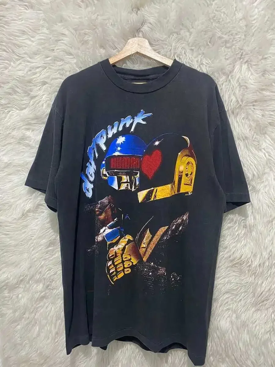 

Daft Punk Graphic short sleeve black T shirt classic style tee NH10519