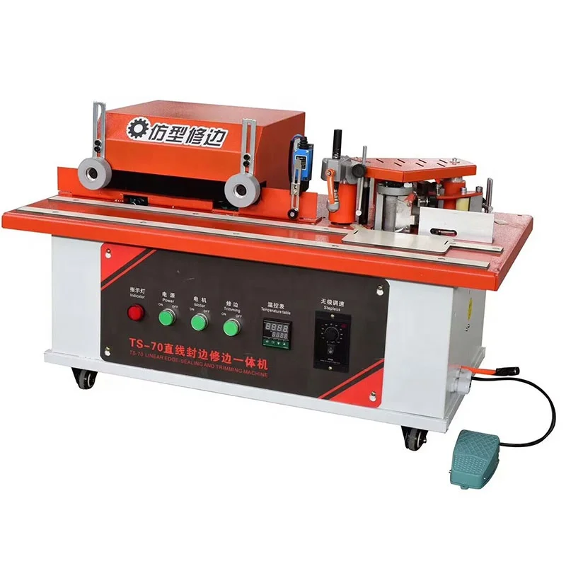 Small woodworking edge sealing machine portable repairing furniture edge bander banding machine