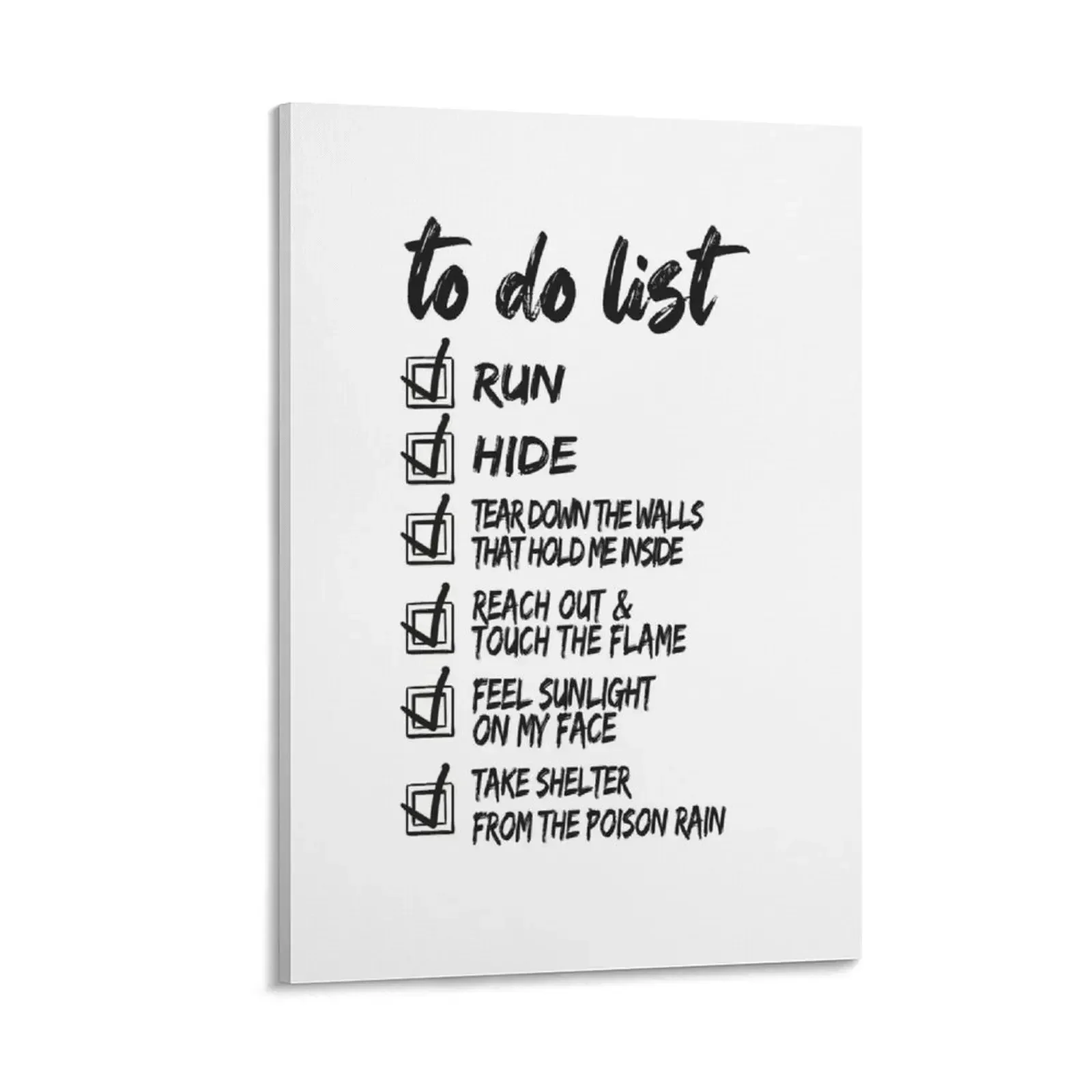 

u2 streets to do list Canvas Painting decor painting decoration aesthetic