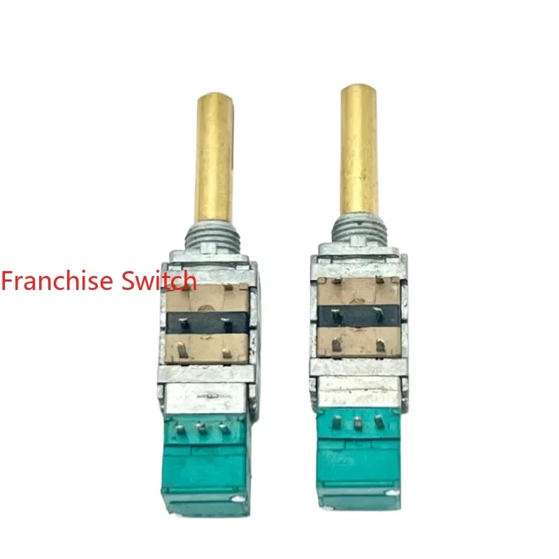 10PCS RK09 Precision Potentiometer B100K With Three-way Push-pull Switch Shaft Length 22MM
