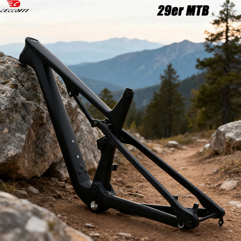 29er quadro de bicicleta de montanha t1000 carbono completo off-road mtb ajuste choque 190mm x 45mm selim 31.6mm 148mm boost 29er mtb