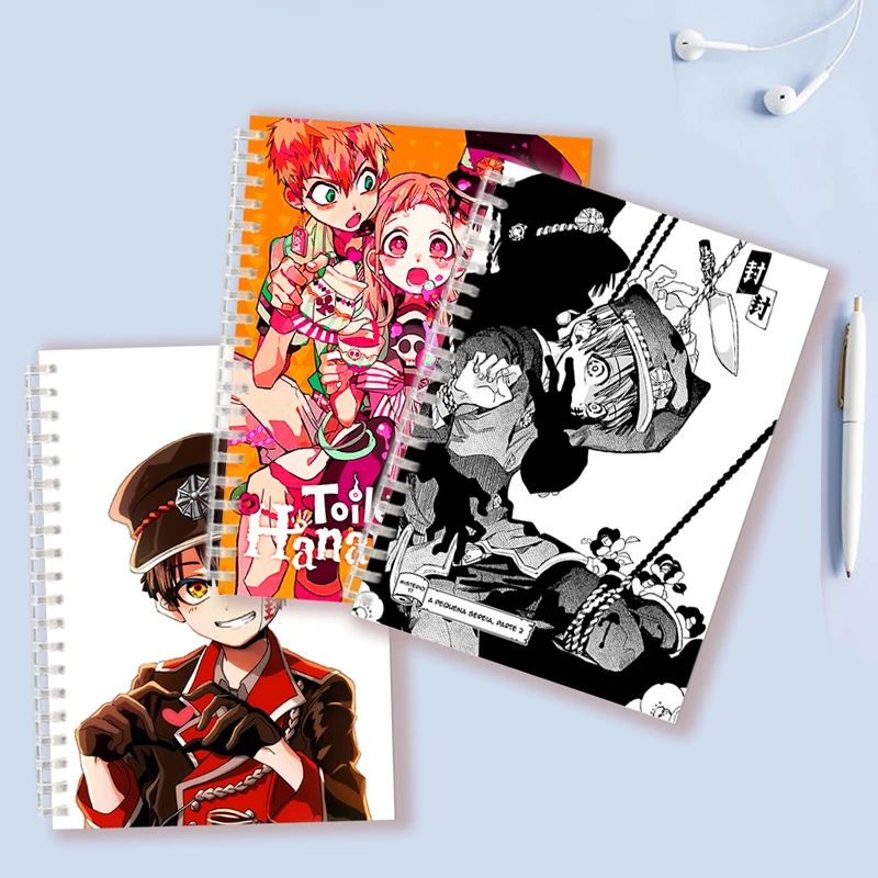 Spiral Notebook Toilet bound Hanako Kun Jibaku Shounen Manga Yen Poster Note Book Merch Yugi Amane COSPLAY Student Planner Memo