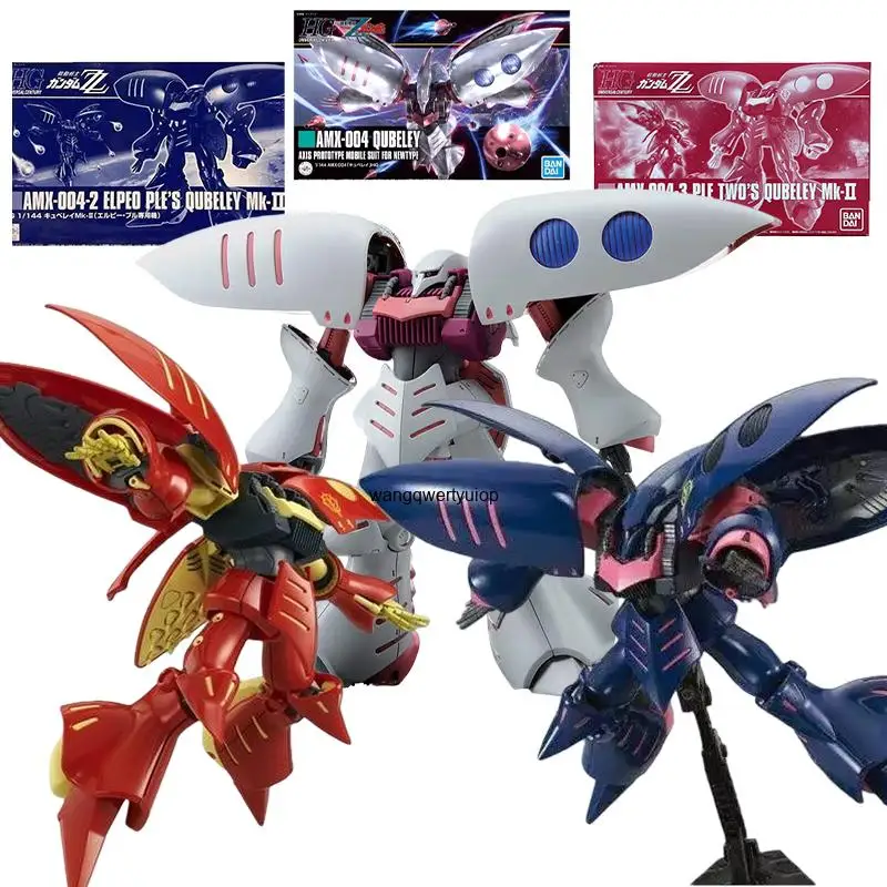 Bandai HG 1/144 Amx-004 Qubeley Action Figures Elpeo Ple's Qubeley MK-2 Anime Toys Assembled Model Kit Original Box