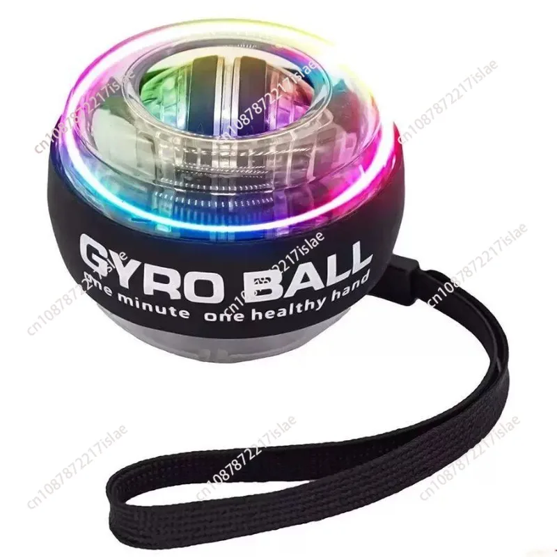LED Gyroscopic Wrist Ball, Self-start Gyro Power Trainer for Arm and Hand Muscle Fitness Exercise