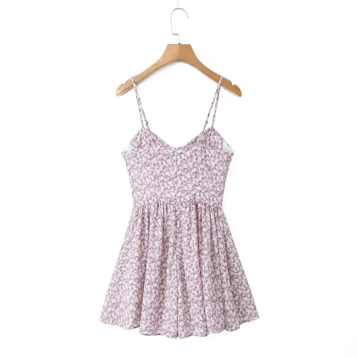 Withered For 2024 French Rural Style Floral Camisole Dress Spring Summer Sexy Vacation Casual Mini Dress Women