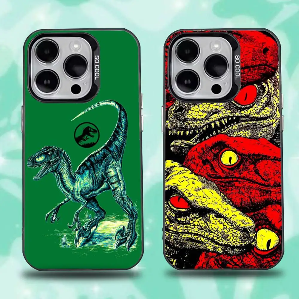 

D-Dinosaur P-Park Phone Case For iPhone 16,15,14,13,12,11,Mini,Pro,E,SE4,XS,MAX Black Candy Matte Cover