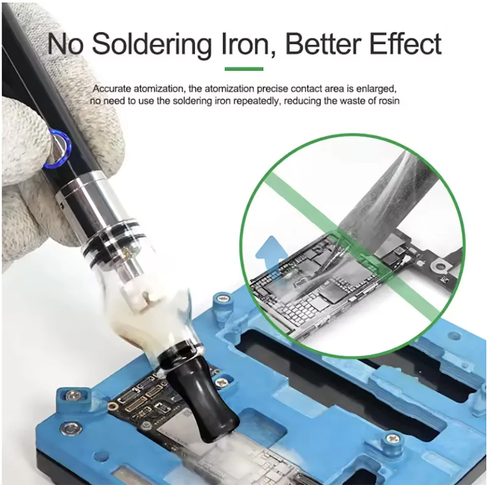 Atomizador de colofonia, Detector de cortocircuito, pluma de flujo para placa base PCB, pulverizador de reparación de teléfono, adaptador de colofonia, herramienta manual de reparación