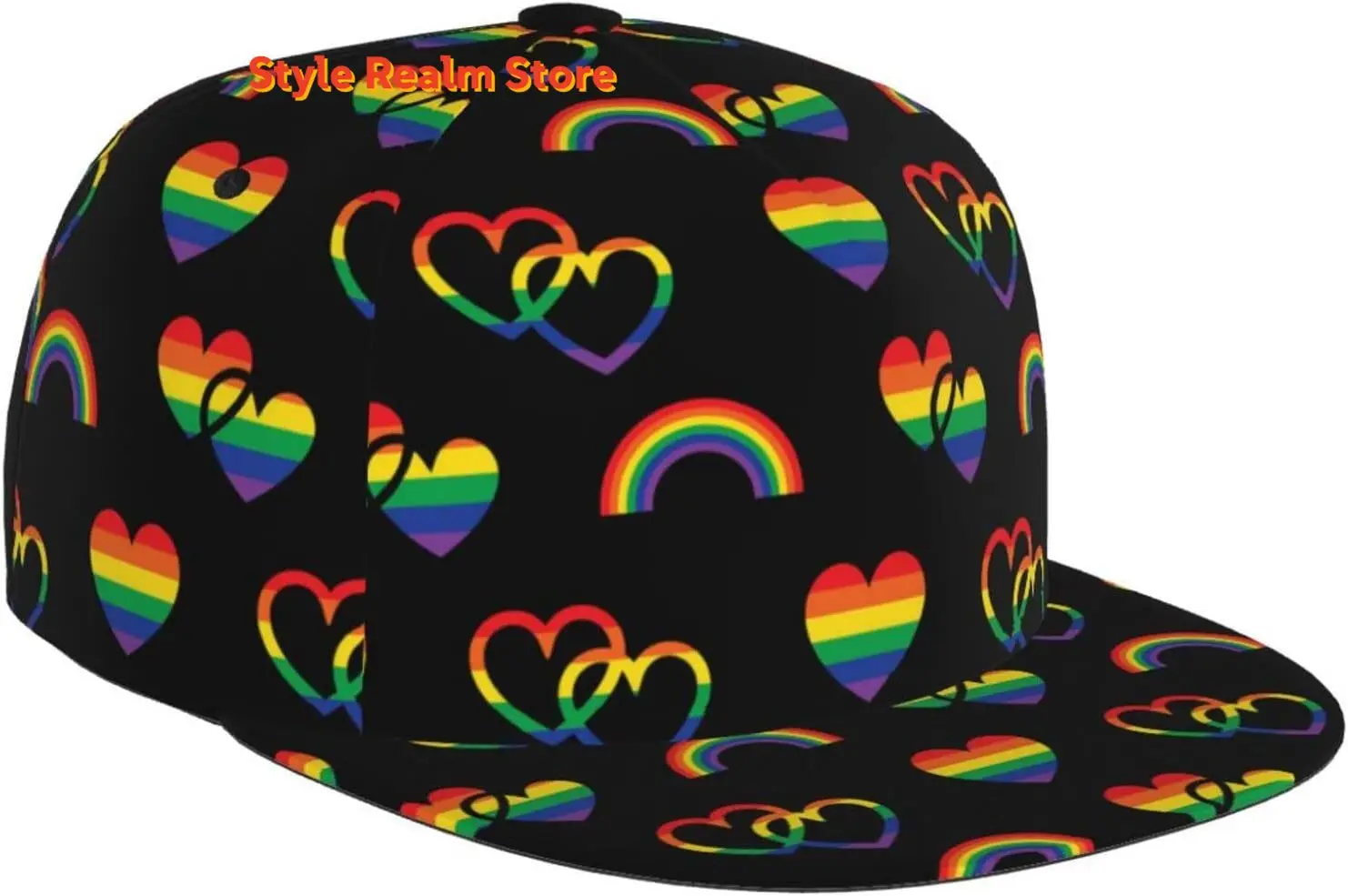 

Cute LGBT-g03 Baseball Cap Gay Pride Rainbow Snapback Hats Adjustable Hat for Men Women