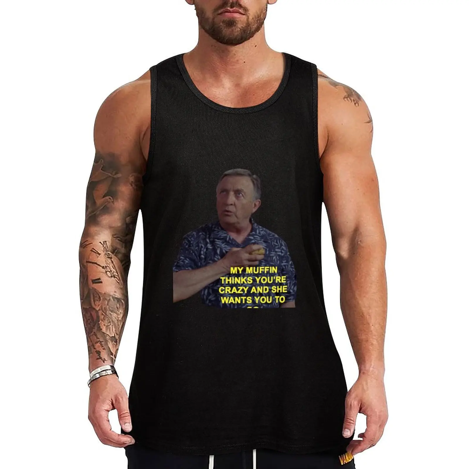 Dr. Kelso Scrubs Muffin Tank Top бодибилдинг мужская спортивная одежда для мужчин Мужская одежда для спортзала