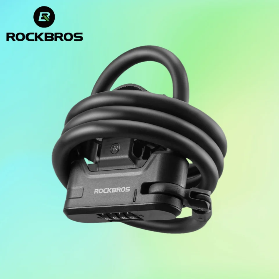

ROCKBROS Master and рабский замок, замок для скутера, многоцелевой портативный пароль, прочный противоугонный замок из цинкового сплава, MTB велосипедный тросовый замок