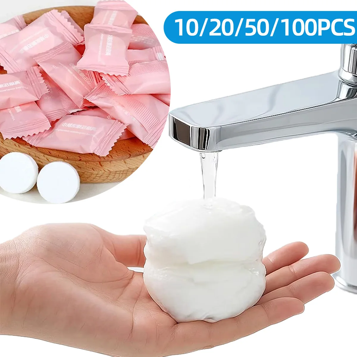 10/20/50/100PCS Outdoor Travel Portable Cleaning Face Towel Disposable Face Towel Mini Portable Towel Individually Packaged