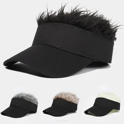 Spiked Wig New Baseball Cap for Men Women Wigs Hat with Spiked Hairs Sunshade Casual Unisex Cosplay Outdoor Adjustable Sun Visor