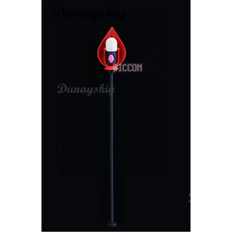 25COSAnime ALastor Cosplay micrófonos para personal de Hotel 3D accesorios de bastón de Pvc sombreros Halloween carnaval accesorios para fiesta conjuntos