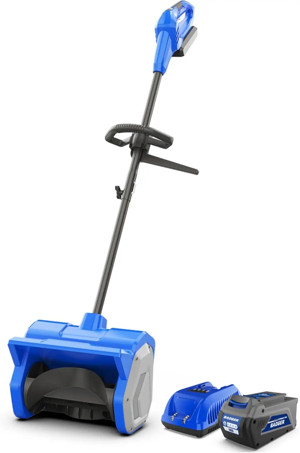 

40V Cordless Snow Shovel, 12" Brushless, 20 FT Throw, 8" Depth with Battery & Fast Charger for Steps and Driveways