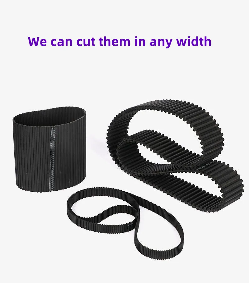 1pcs D5M Rubber Double Side Tooth Timing Belt Synchronous Belts