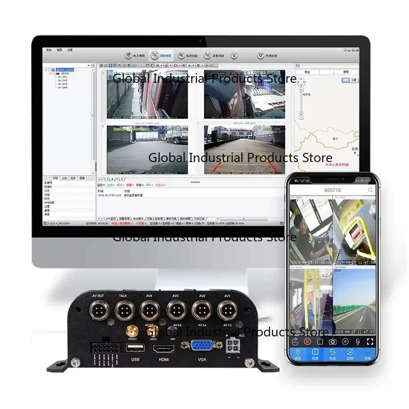 

4CH 8CH Mobile DVR 720P 1080P Support 3G 4G WiFi GPS MDVR Car Bus Truck Vehicle Camera Recorder Waterproof