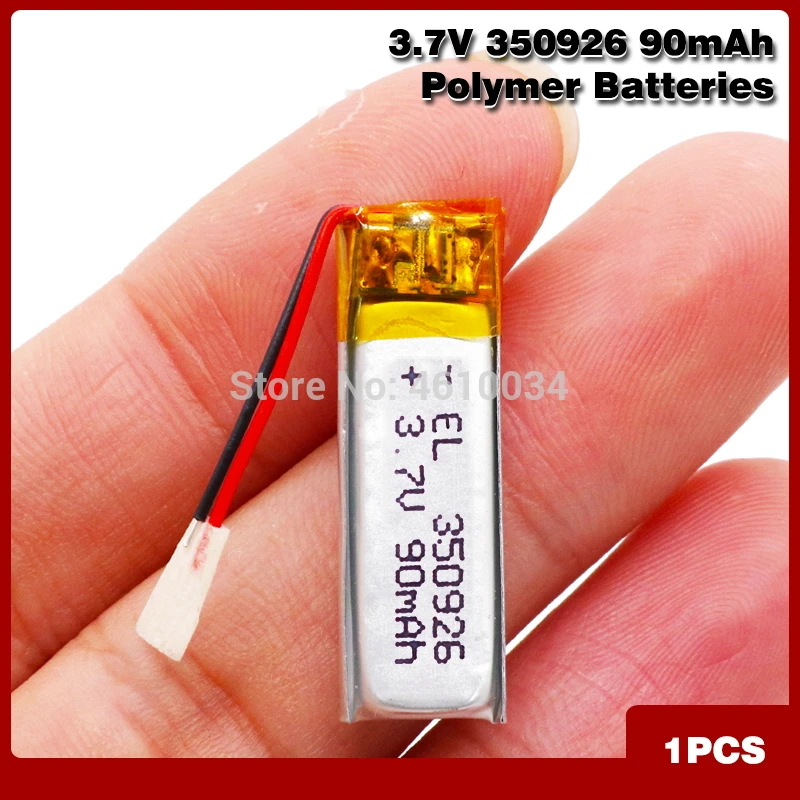 350926 MP3 MP4 MP5 GPS 90mah Battery Li-polymer Lithium Rechargeable Battery Effectively Stable Power Supply