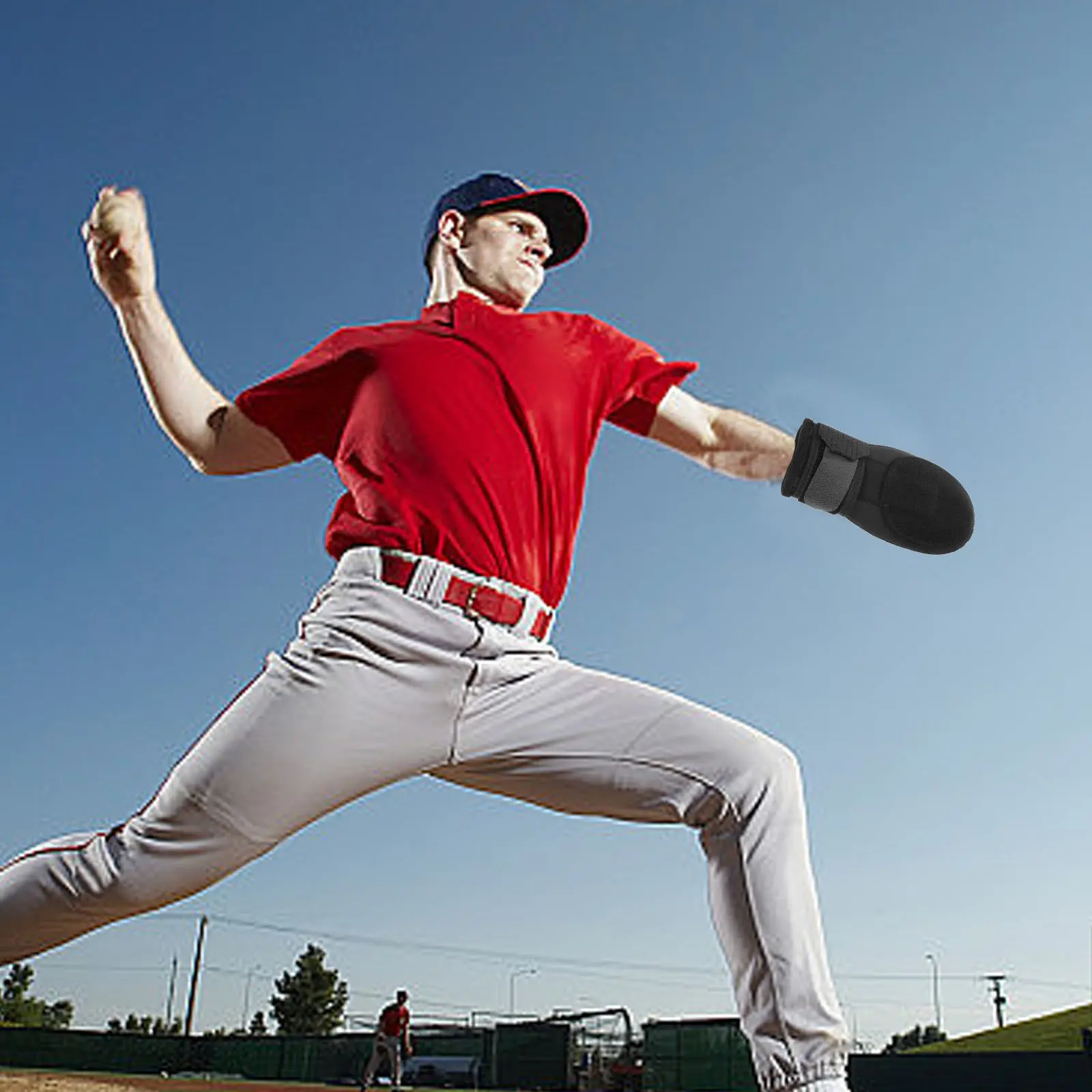 Youth Baseball Sliding Mitt Made of Neoprene Ok Cloth Mesh Elastic PP Plate Aluminum Strip Wear Resistant Training