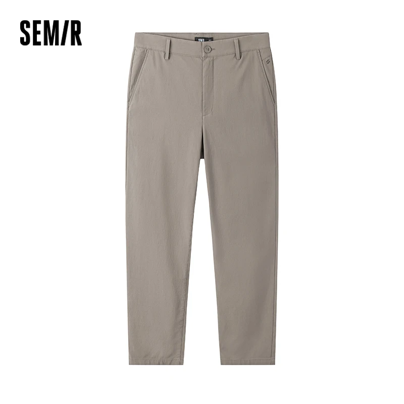 Semir Casual Pants Men Business Commuting Style Trousers Spring Long Trousers Versatile Basic Skinny Trousers