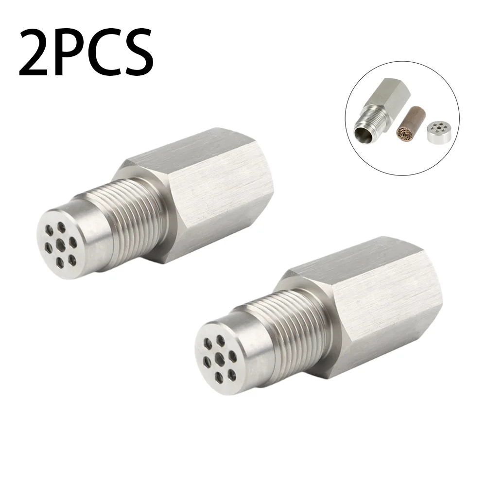 2PCS Universal M18X1.5 Oxygen O2 Sensor Spacer Adapter Extension Filter CEL mini catalyst Check Engine Light