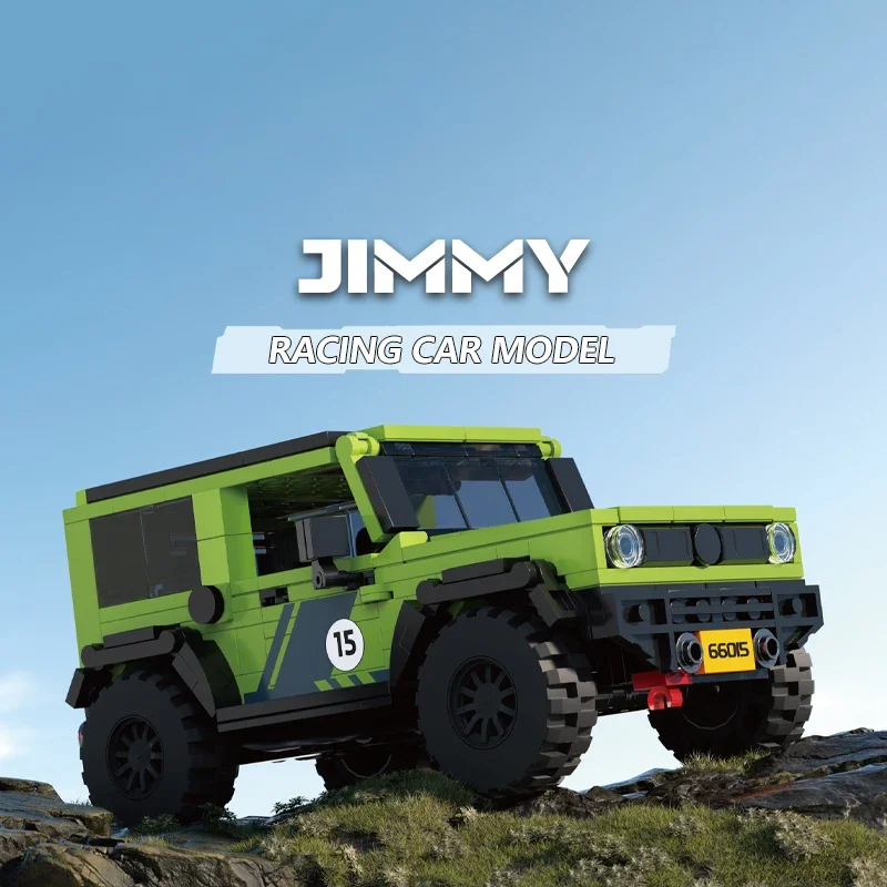 

413PCS JIMMY SUV Building Blocks Green City Off-Road Racing Car Model Bricks Desktop Decoration Diy Toys For Kids Holiday Gifts