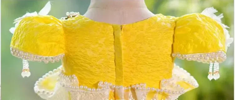 High-End Children\'s Evening Gown Host Piano Performance Wedding Birthday Girls Party Dresses A4183 Vestidos Bridesmaid Dresses