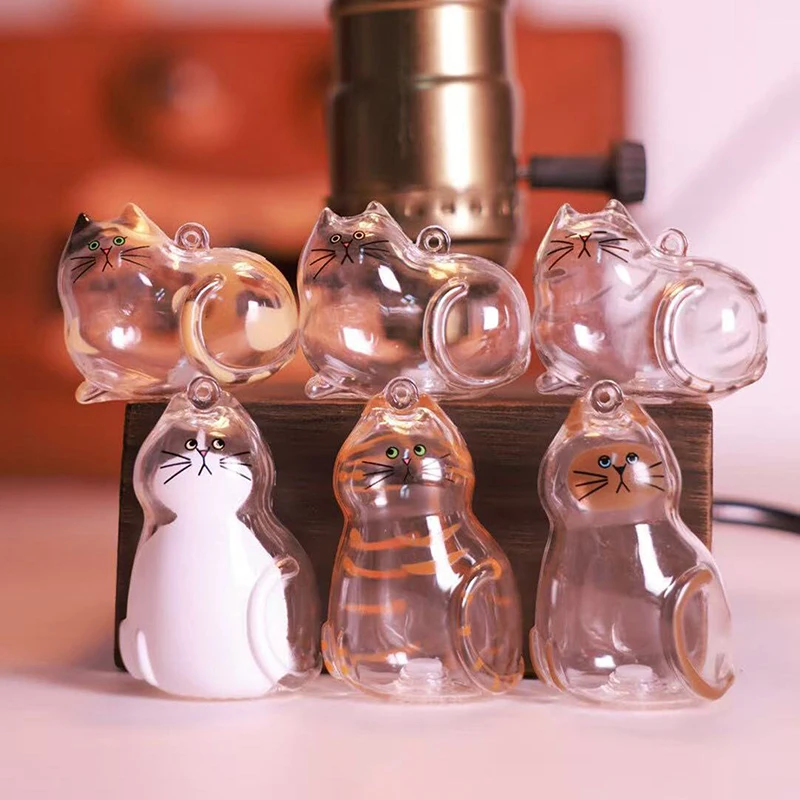 1/6pcs Pet Hair Keepsake Box Memorial Bottle for Cat Fur Storage Container for DIY Decoration Gift for Pet Lovers Home Display