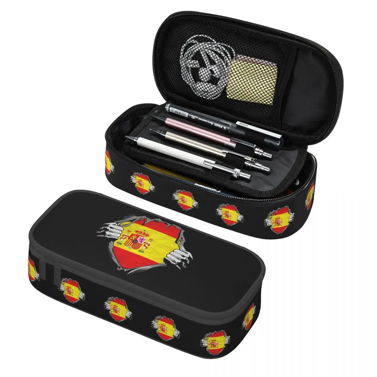 

Национальный флаг. Испания. Пенал для хранения канцелярских принадлежностей, большая коробка для ручек, сумка для карандашей для студентов