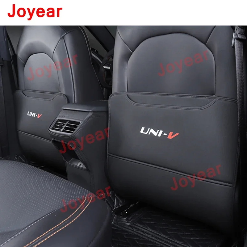 For Changan UNIV UNI-V 2020-2022 Car Rear Seat Anti-Kick Pad Seat Cover Rear Air Outlet Back Armrest Protection Accessories