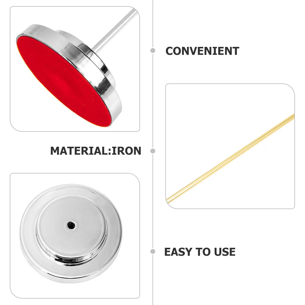 

2Pcs Metal Flagpole Desktop Sturdy Iron Stand Easy Install Detachable Stable Base for Home Office Party Table Flag Holder