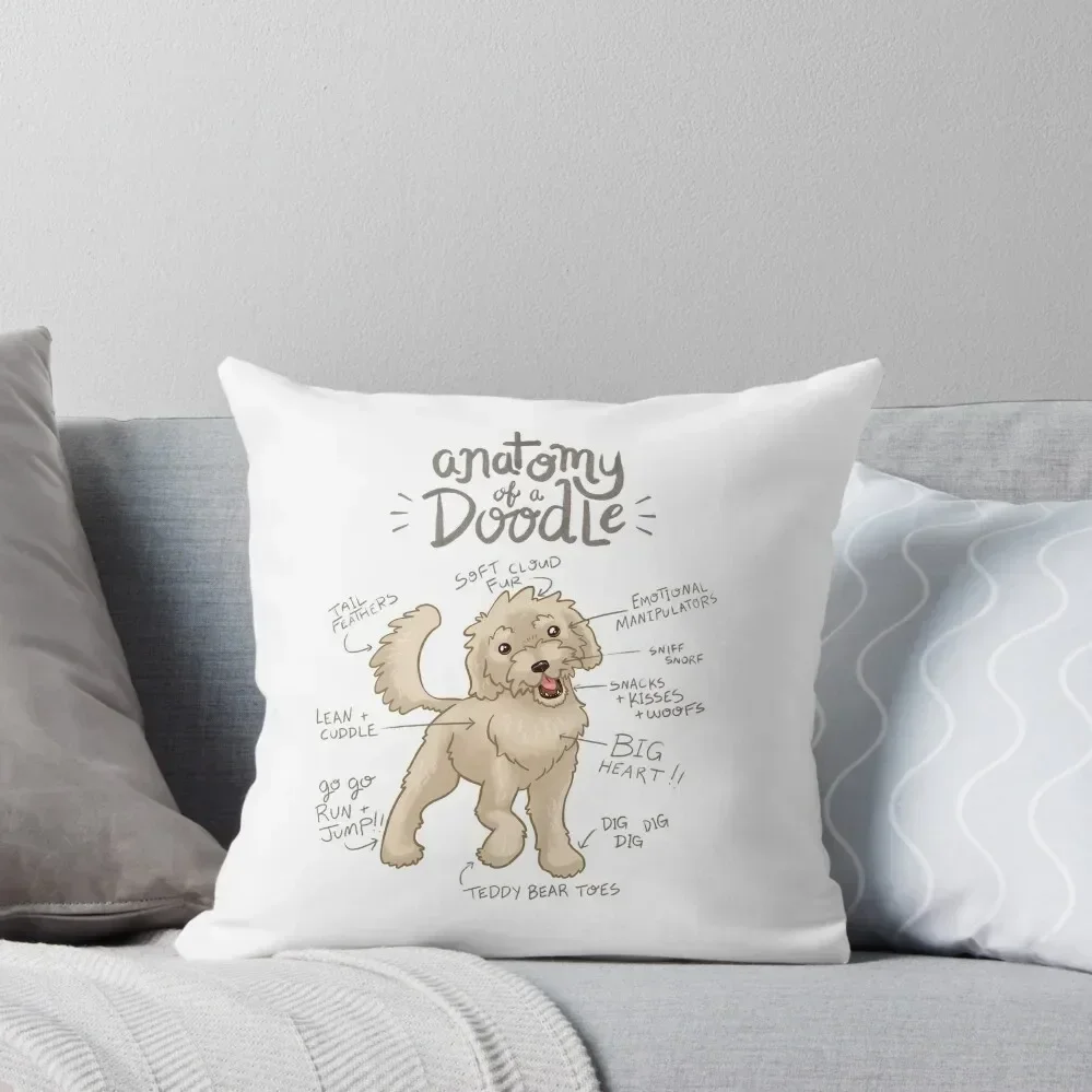 Anatomy of a Doodle Throw Pillow pillow pillowcase Elastic Cover For Sofa pillow