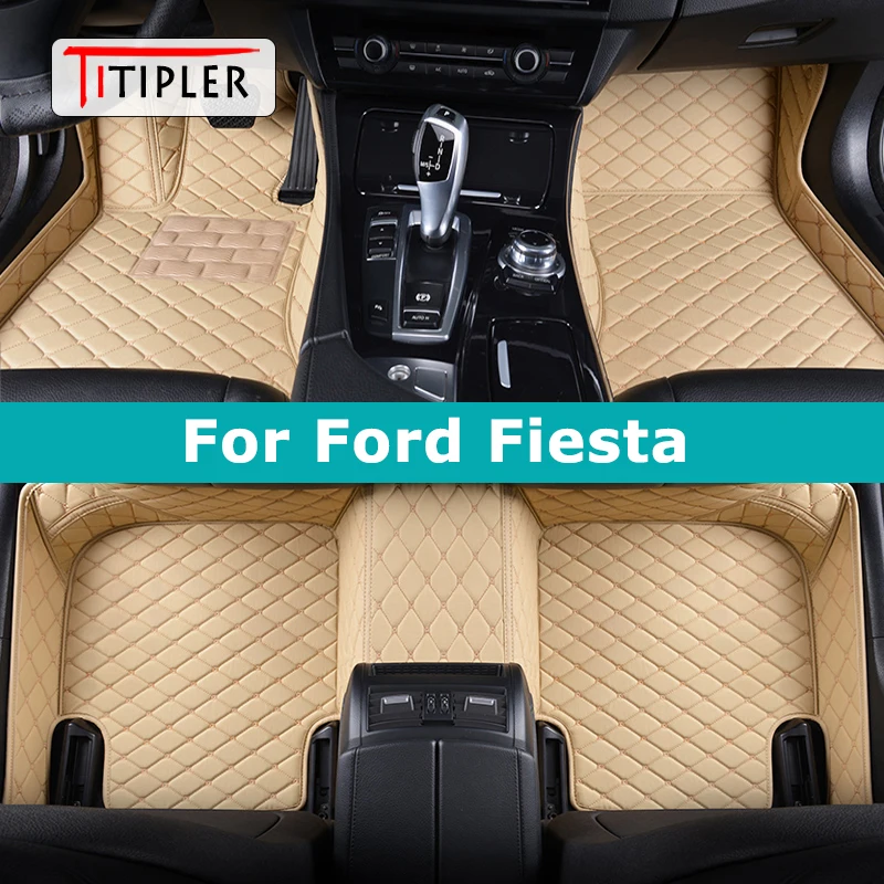 

TITIPLER пользовательские автомобильные коврики для Ford Fiesta авто ковры аксессуары для ног Coche