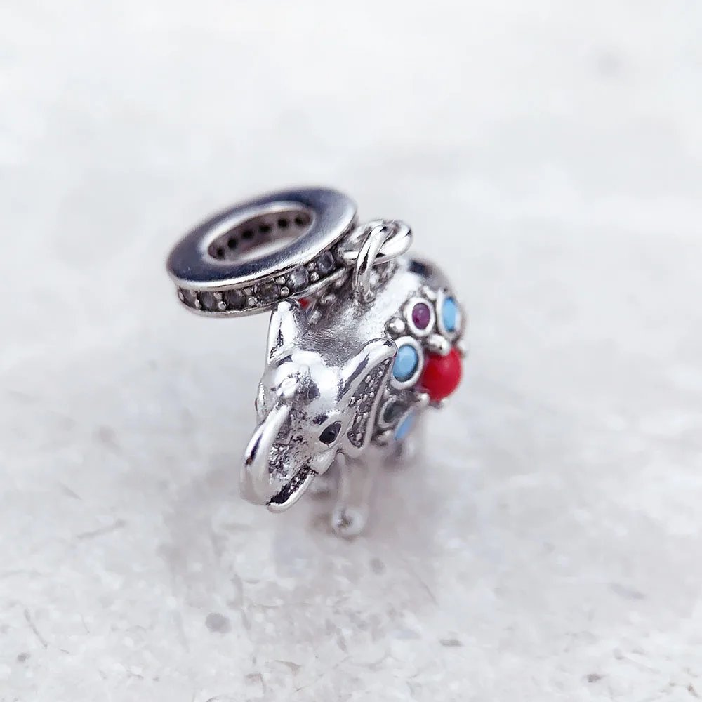 Hot 925 Sterling Silver Indian Elephant Charm Pendants Brand New Vintage Lucky Gift for Women Men Jewelry