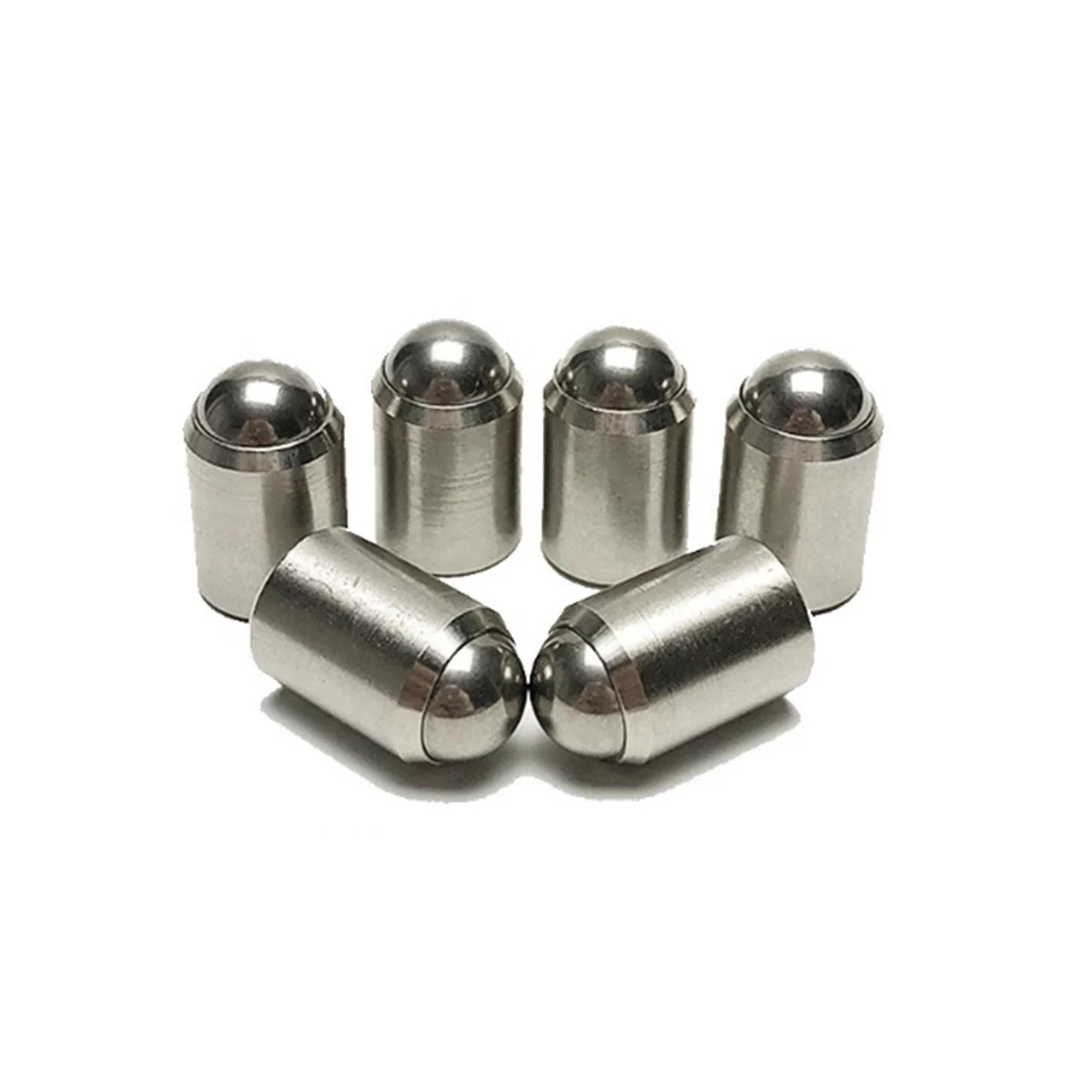 Stainless Steel Ball Head Spring Plunger, No‑Step Fixed Positioning Plunger M2 M3 M4 M5 M6 M8 M10 M12 Locating Screw Hardware