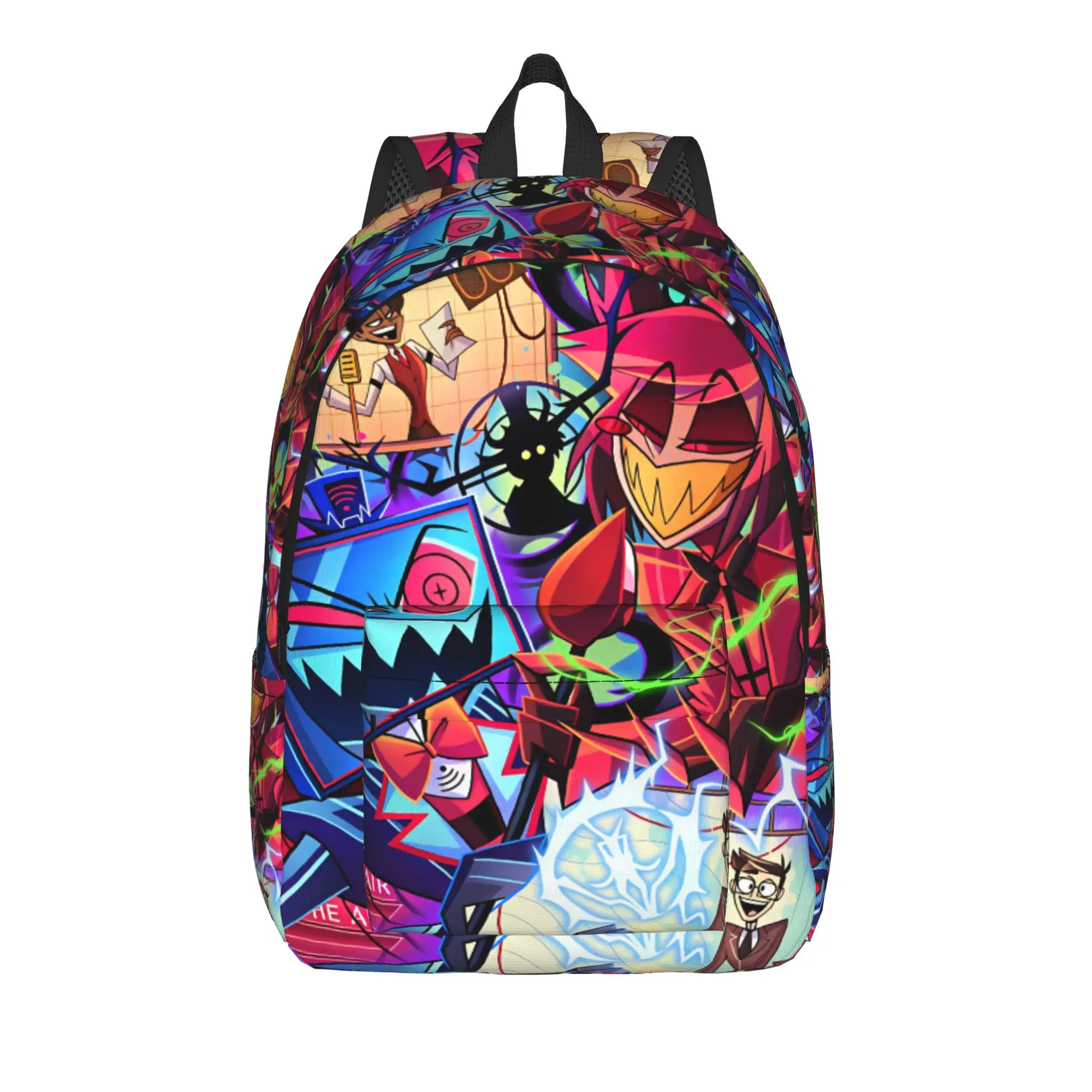 mochila-radiostatica-vox-alastor-para-mulheres-e-homens-mochilas-respiraveis-​​de-poliester-kawaii-bolsas-para-escola-secundaria-mochila-para-ciclismo