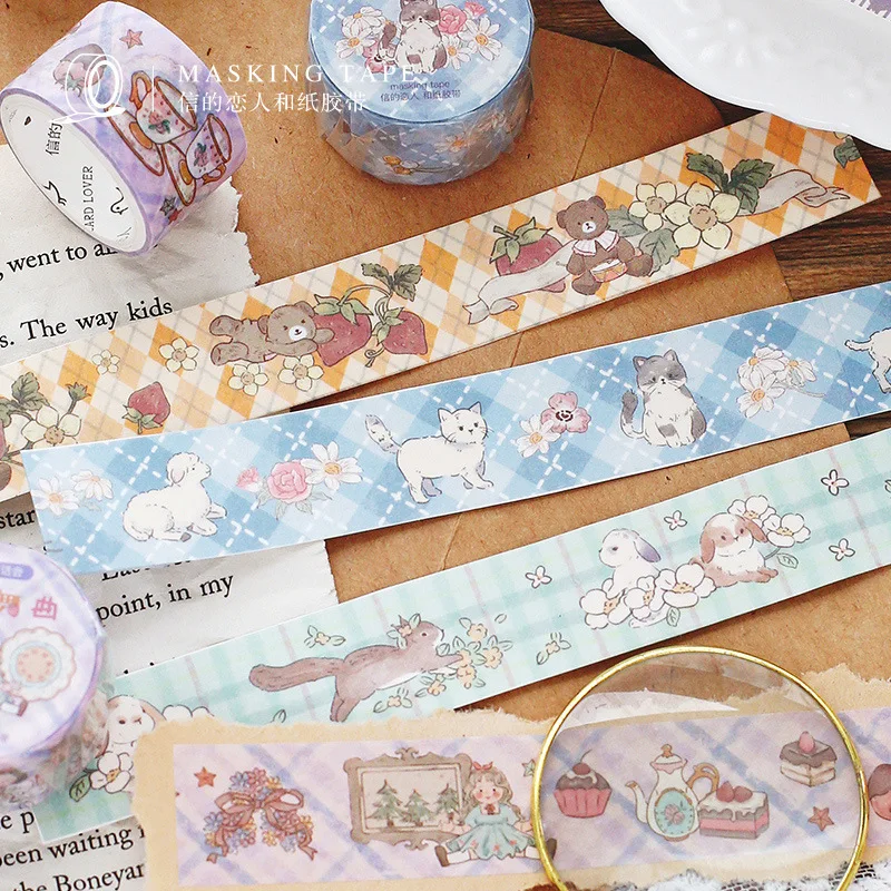 1pcs/1lot Decorative Adhesive tapes Tea Party in the Garden diary Scrapbooking DIY Paper Scrapbooking Stickers 3m