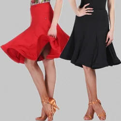 2023 Women Fashion Ballroom Adult Square Latin Dance Skirt Tango Costume Sexy Rumba Samba Cha Cha Mermaid Skirt Latin Dance Wear