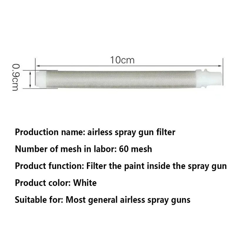 Airless Pistola Acessórios, filtro para vários modelos, Wagner Spraytech, 60 Mesh, 50 Packs