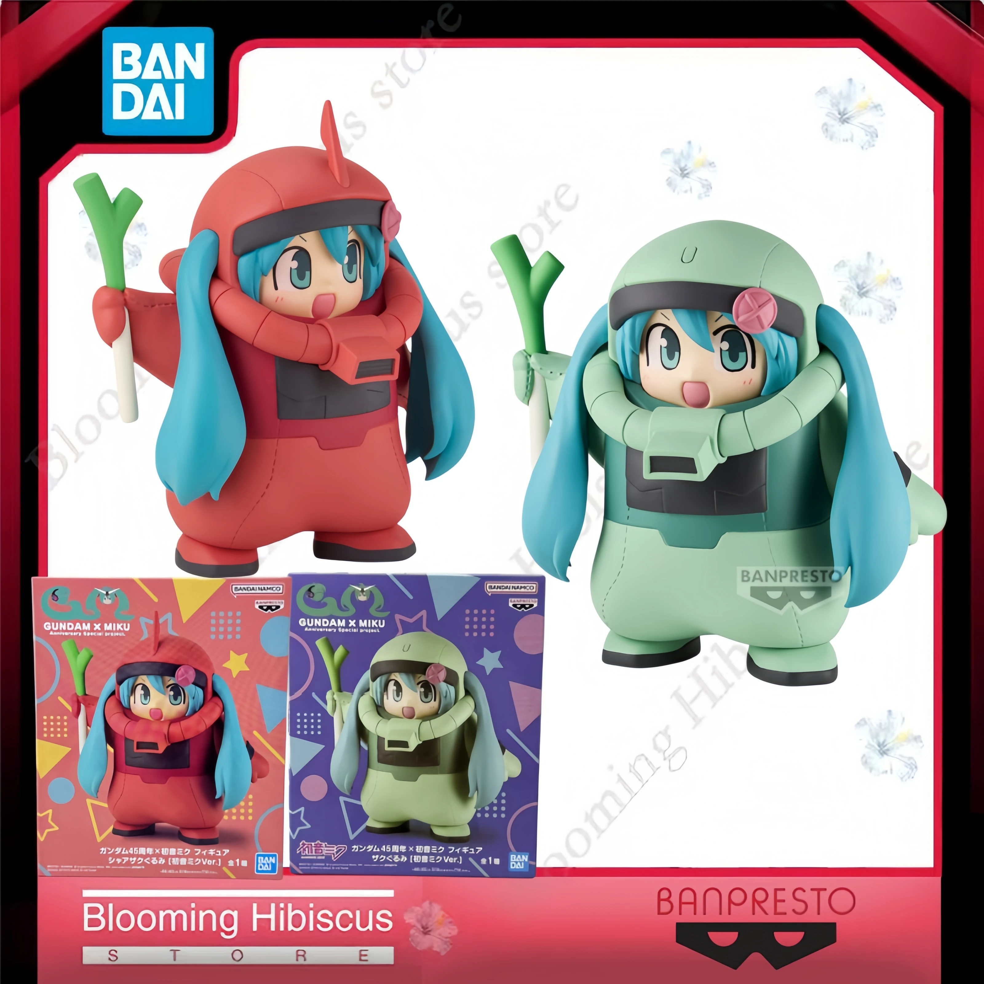 

Официальная коллекционная фигурка Bandai Banpresto Hatsune Miku X Gundam Zaku в костюме, 16 см, лимитированная серия к 45-летию, в наличии
