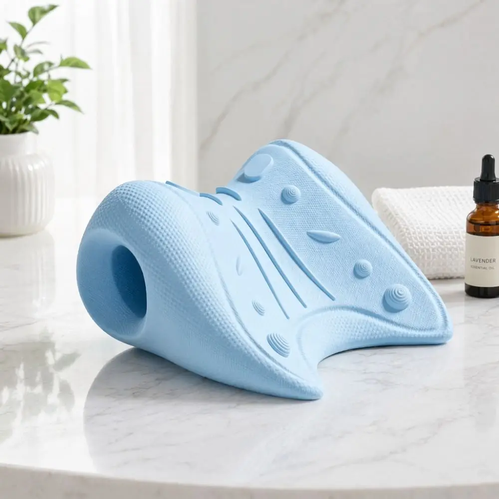 U-Shaped Contour Cervical Massage Pillow Soft EVA Material Fatigue Relaxation Neck Shoulder Relaxer Multi-Purpose Use